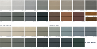 Picture of Cedral Board roof edge 3050x1220x9mm C18 Slate Grey