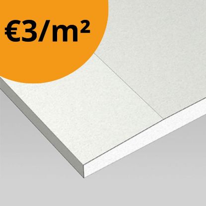 Afbeeldingen van Knauf Gipsplaat standaard wit 2AK (2ABA) 260x60cm dikte 13mm