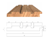 Afbeeldingen van Thermowood Elsa Ayous 3650x142x20 (nuttig 132mm)