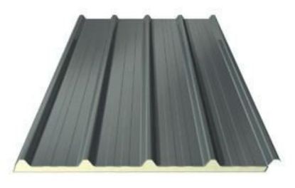 Image de Ecopaneel antraciet GS40 met 3cm isolatie 4.10m