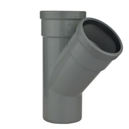 PVC T-stukØ250 45° 3M