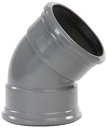 PVC BOCHT Ø400 45° M/S